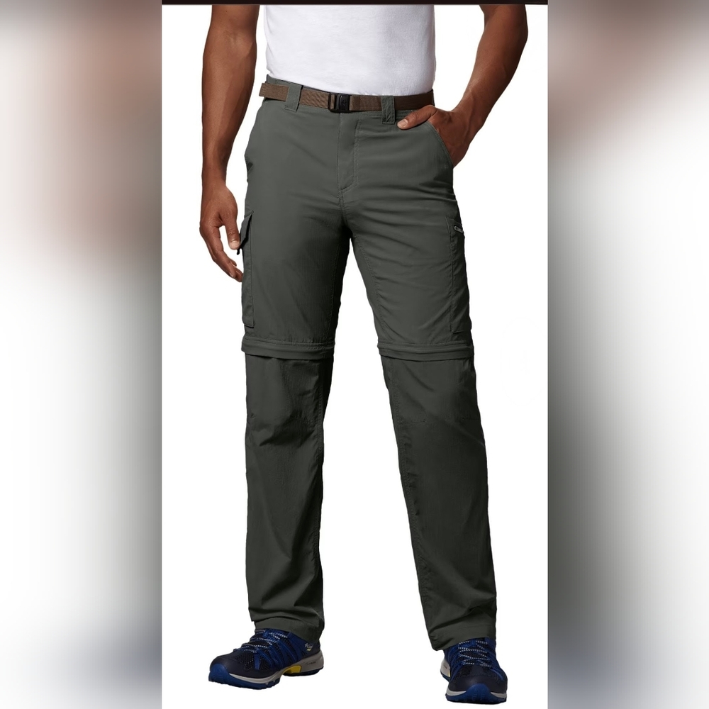 Columbia Silver Ridge Convertible Pants Gravel Pants Men's 6 Pocket 34W 32L NWT